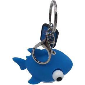Pouoir Shark Keychain مرن ثلاثي الأبعاد على شكل قرش حلقة مفاتيح لطيفة للضغط على الاسترخاء سلسلة مفاتيح هدية in Kuwait