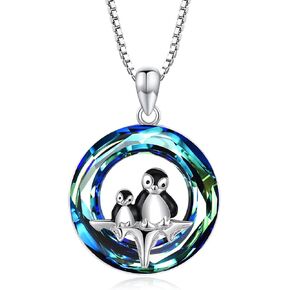 قلادة من الفضة الاسترليني عيار 925 على شكل بطريق/باندا للنساء من تشينجونج in Kuwait