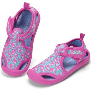 STQ Boys Girls Water Shoes Quick-Dry Slip on Beach Swim Pool Sandals(Toddler/Little Kid)