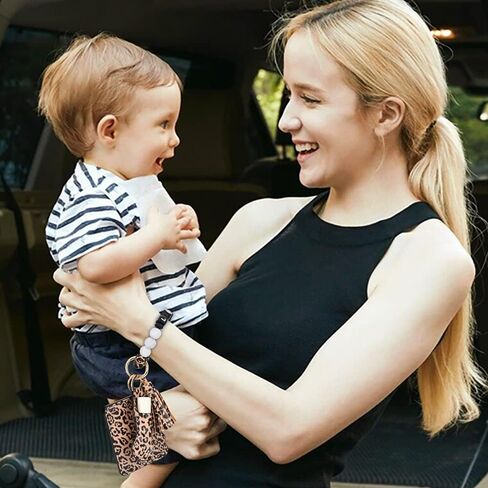 Abitoncc السوار المفاتيح سوار المحفظة للنساء سيليكون مطرز الإسورة حامل بطاقة مع حامل أحمر الشفاه كيرينغ شرابة in Kuwait