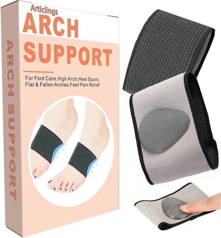 Arch Support Bands Built-in Orthotics for Plantar Fasciitis Pain Relief,Arch Support Sleeves With Gel Pad Inside,Flat Feet Support,Foot Pain Relief,Fallen Arches,Achy Feet Problems for Men and Women in Kuwait
