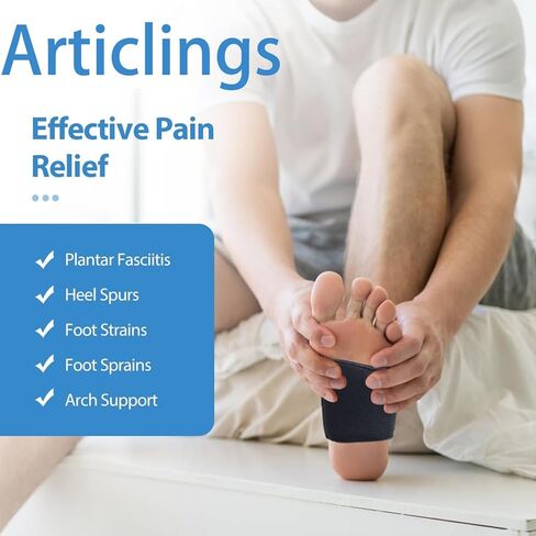 Arch Support Bands Built-in Orthotics for Plantar Fasciitis Pain Relief,Arch Support Sleeves With Gel Pad Inside,Flat Feet Support,Foot Pain Relief,Fallen Arches,Achy Feet Problems for Men and Women in Kuwait