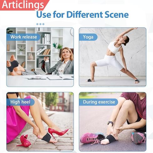 Arch Support Bands Built-in Orthotics for Plantar Fasciitis Pain Relief,Arch Support Sleeves With Gel Pad Inside,Flat Feet Support,Foot Pain Relief,Fallen Arches,Achy Feet Problems for Men and Women in Kuwait