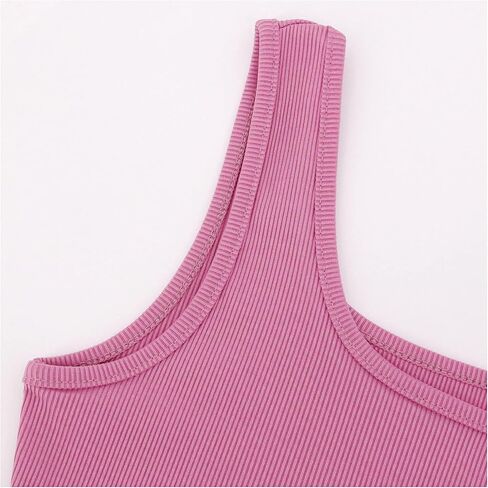 Naimo Womens Sparkly Rhinestone Tassel Crop Top Sleeveless Ribbed Tank Tops Cami Slim Fit Cropped Shirt Vest in Kuwait