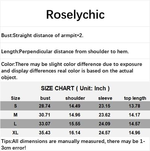 تي شيرت نسائي قصير مثير من Roselychic بأكمام طويلة وربطة أمامية ذاتية in Kuwait