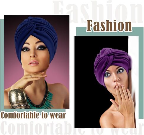 3 قطع من القطن للعلاج الكيميائي للسرطان، قبعة مرنة للنوم، قبعات عمامة للرأس، غطاء لتساقط الشعر للنساء، أغطية الرأس (رمادي + أحمر + أسود) in Kuwait