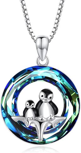 قلادة من الفضة الاسترليني عيار 925 على شكل بطريق/باندا للنساء من تشينجونج in Kuwait