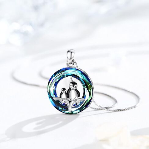 قلادة من الفضة الاسترليني عيار 925 على شكل بطريق/باندا للنساء من تشينجونج in Kuwait