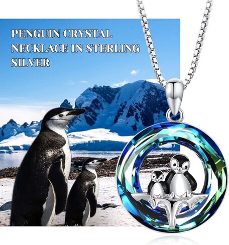 قلادة من الفضة الاسترليني عيار 925 على شكل بطريق/باندا للنساء من تشينجونج in Kuwait