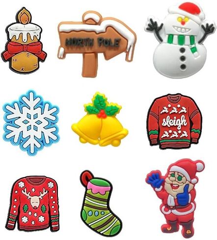 40 قطعة من سحر أحذية عيد الميلاد من mcmioeat، هدايا حفلات تزيين الأحذية للأولاد والبنات والأطفال والنساء in Kuwait