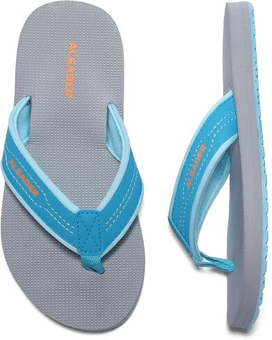 ALEADER Kids صنادل فليب فلوب صنادل ثونغ خفيفة الوزن للشاطئ/حمام السباحة للشباب (طفل صغير/طفل كبير) in Kuwait