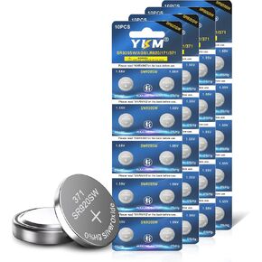 YKM 10 Pack SR920SW 371 Watch Batteries 1.55V Silver Oxide Button Cells in Saudi Arabia