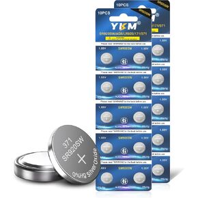 371 SR920SW Watch Battery AG6 370 371 Button Coin Cell Long Lasting 1.55V Silver Oxide Batteries 10 Pack in Kuwait