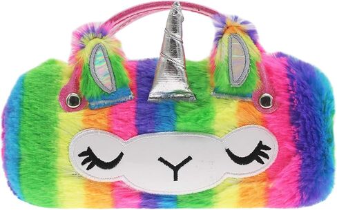 Kids Girls Boys Eyeglass Case Glasses Pouch unicorn Dazzling Sparkle Glitter Hard Shell with Handle in Saudi Arabia
