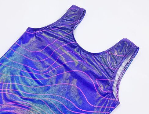 TENVDA Gymnastics Leotards for Girls 5-12 Years Old Sparkly Dance Tumbling Outfit Matching Shorts Set in Kuwait
