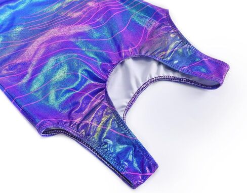 TENVDA Gymnastics Leotards for Girls 5-12 Years Old Sparkly Dance Tumbling Outfit Matching Shorts Set in Kuwait