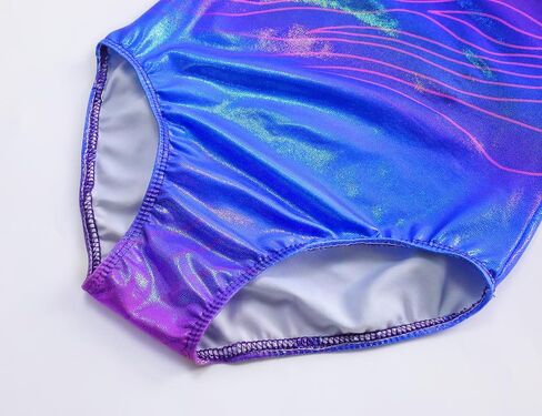 TENVDA Gymnastics Leotards for Girls 5-12 Years Old Sparkly Dance Tumbling Outfit Matching Shorts Set in Kuwait