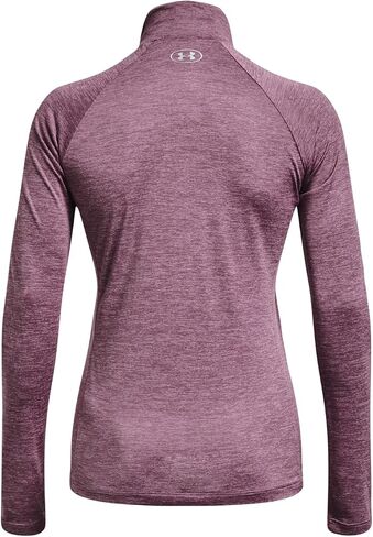 Under Armour Women's Standard Tech Twist ½ Zip Long-Sleeve Pullover, (500) Misty Purple/Fresh Orchid/Metallic Silver, Medium in Saudi Arabia