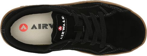 كامينو نسائي منخفض الرقبة من Airwalk - مقدمة مركبة، خطر كهربائي - رمادي/أبيض - 7W in Kuwait