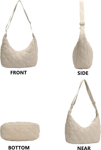 حقيبة يد منتفخة مبطنة من sveter Crescent للنساء من Hobo Crossbody in Kuwait