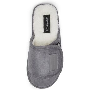 Lucky Brand Boys Slippers - Fuzzy Non Slip Memory Foam House Slippers for Kids - Plush Soft Rubber Sole Bedroom Shoes in Kuwait