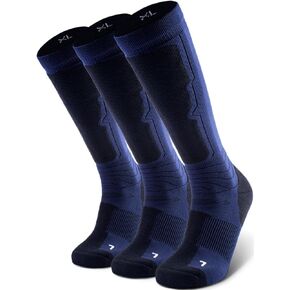 SHESMILED Merino Wool Ski Socks 3 Pack for Skiing, Snowboarding, Winter Thermal