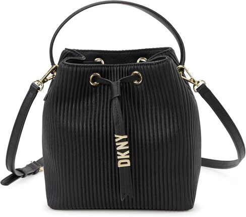 DKNY دلو برباط من شين، اسود/ذهبي in Kuwait