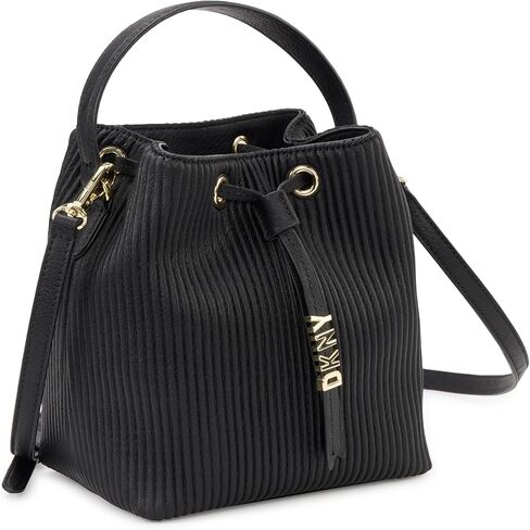 DKNY دلو برباط من شين، اسود/ذهبي in Kuwait
