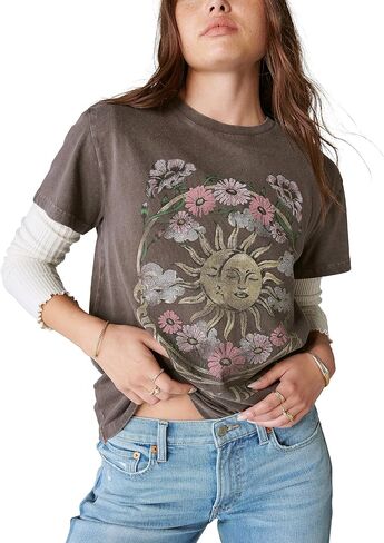 Lucky Brand Women's Lucky Celestial Frame Tee in Saudi Arabia