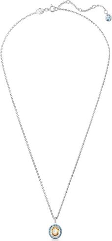 Swarovski Chroma Necklace, Earring, and Bracelet Crystal Jewelry Collection, Rhodium Finish, Gold Tone Finish Pink Crystal, Clear Crystals in Saudi Arabia