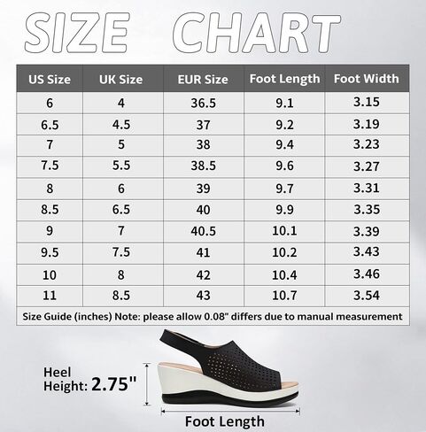 Jeossy Women's Platform Wedge Sandals Slip On 825 Peep Toe High Heel Sandals in Kuwait