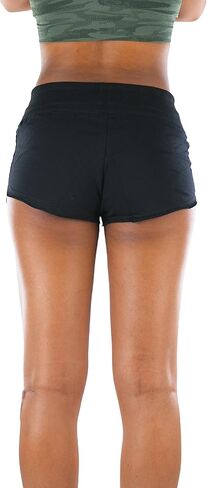 ToBeInStyle Women’s Athletic Chic Drawstring Elastic Waist Yoga Mini Shorts in Kuwait