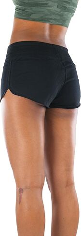 ToBeInStyle Women’s Athletic Chic Drawstring Elastic Waist Yoga Mini Shorts in Kuwait
