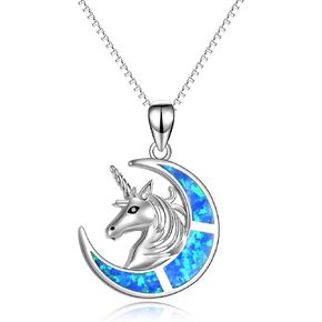 YFN Unicorns Gifts for Girls Unicorn Pendant Necklace 925 Sterling Silver Unicorn Jewelry for Daughter Girls in Saudi Arabia