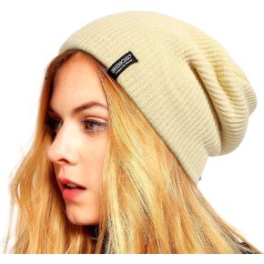 SHINCHIC Mens Winter Slouchy Knit Beanie Hats for Women Men Stretchy Soft Skull Cap Warm Long Ski Hat for Winter