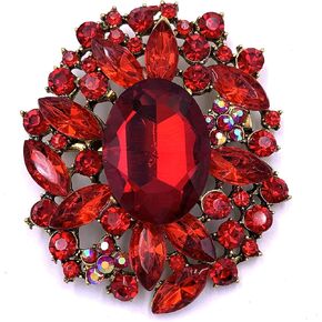 Flower Brooch Pin Costume Jewelry Accessory Gold Tone in Kuwait