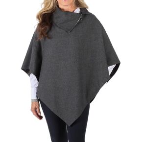 The Celtic Ranch Lined Poncho Cape Coat for Women in Herringbone Wool Blends and Tartan Cotton Blend for Warmth and Style