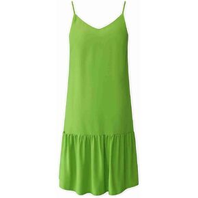 Watoriwa Women's Short Slip Dress Casual V-Neck Summer Boho Floral Print Loose Sleeveless Adjustable Mini Ruffle Beach