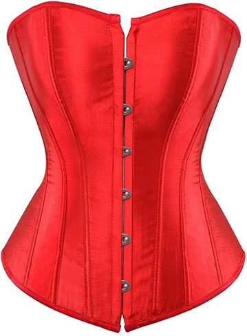Blidece Women's Fashion Sexy Vintage Underbust Corset Bustier Waist Cincher With G-String S-6XL in Kuwait