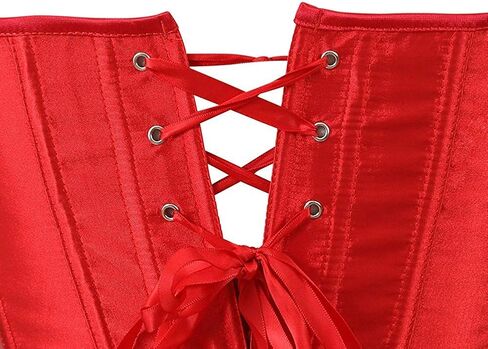 Blidece Women's Fashion Sexy Vintage Underbust Corset Bustier Waist Cincher With G-String S-6XL in Kuwait