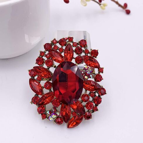 Flower Brooch Pin Costume Jewelry Accessory Gold Tone in Kuwait