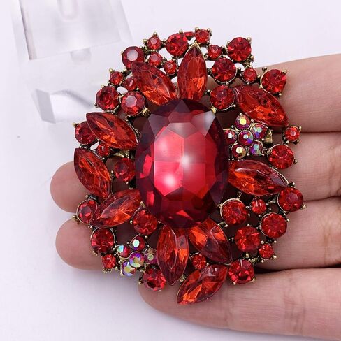 Flower Brooch Pin Costume Jewelry Accessory Gold Tone in Kuwait