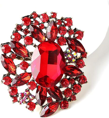 Flower Brooch Pin Costume Jewelry Accessory Gold Tone in Kuwait