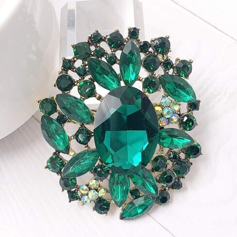 Flower Brooch Pin Costume Jewelry Accessory Gold Tone in Saudi Arabia