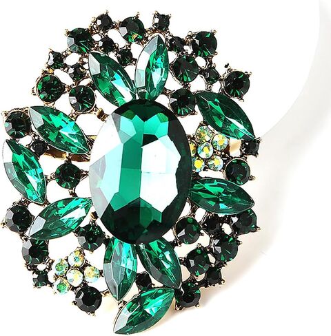 Flower Brooch Pin Costume Jewelry Accessory Gold Tone in Saudi Arabia