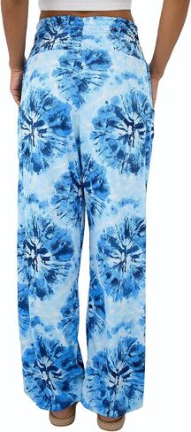 بنطال حريم نسائي من Anthika بخصر عالٍ هيبي بوهو يوجا بالازو كاجوال مع جيوب in Kuwait