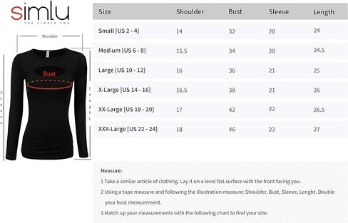Simlu Womens Keyhole Top Short and Long Sleeve Tops Reg and Plus Size Top for Fall Winter Summer Everyday in Kuwait