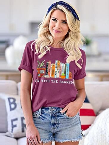 FYAPHION It’s a Good Day to Read A Book Shirt Womens Graphic Tees Book Lovers Tshirts Teacher Bookworm Reading Shirts S-XXL in Kuwait