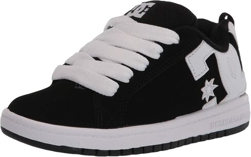 DC Boy's Court Graffik Skate Shoe, Black/White, 7 M US in Saudi Arabia