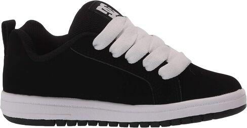 DC Boy's Court Graffik Skate Shoe, Black/White, 7 M US in Saudi Arabia